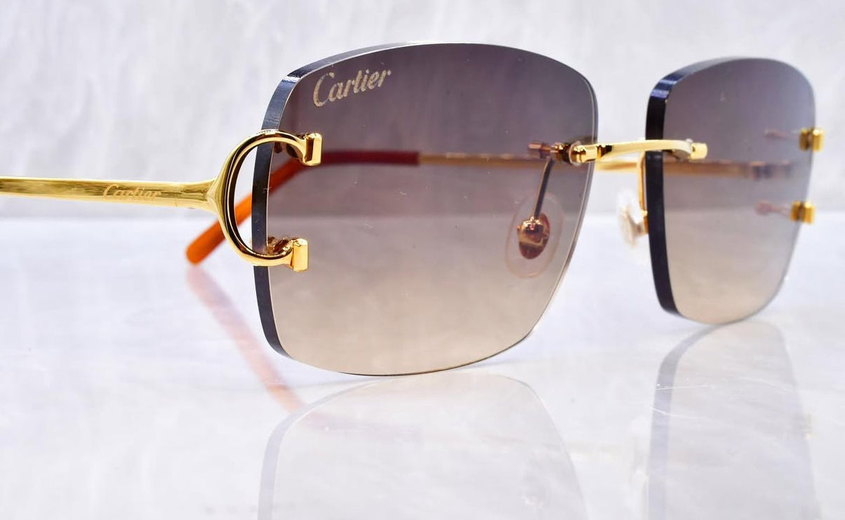 Pre-Owned Cartier C-Decor Sunglasses Brown Gradient