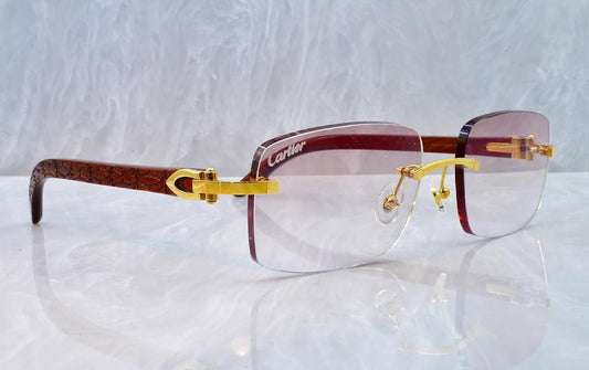 Pre-Owned Wood Bubinga Frame Champagne Gradient